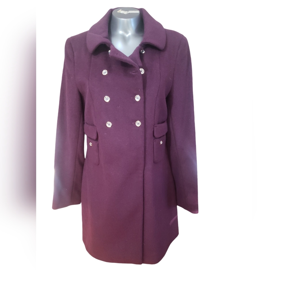 Beautiful, plum soft wool Calvin Klein coat